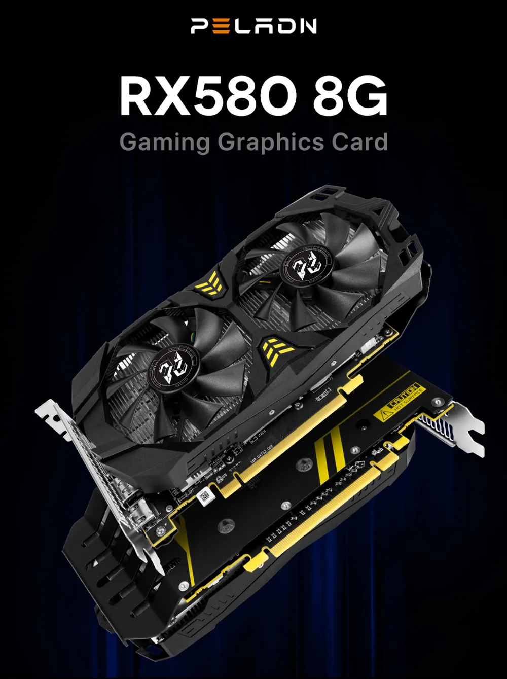 PELADN RX 580 8G 256Bit Dual Fans Gaming Graphics Card Price in